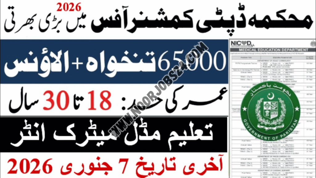 Deputy Commissioner Office Jobs