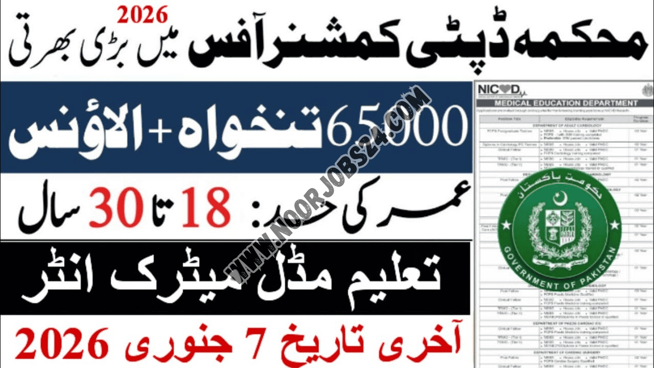 Deputy Commissioner Office Jobs