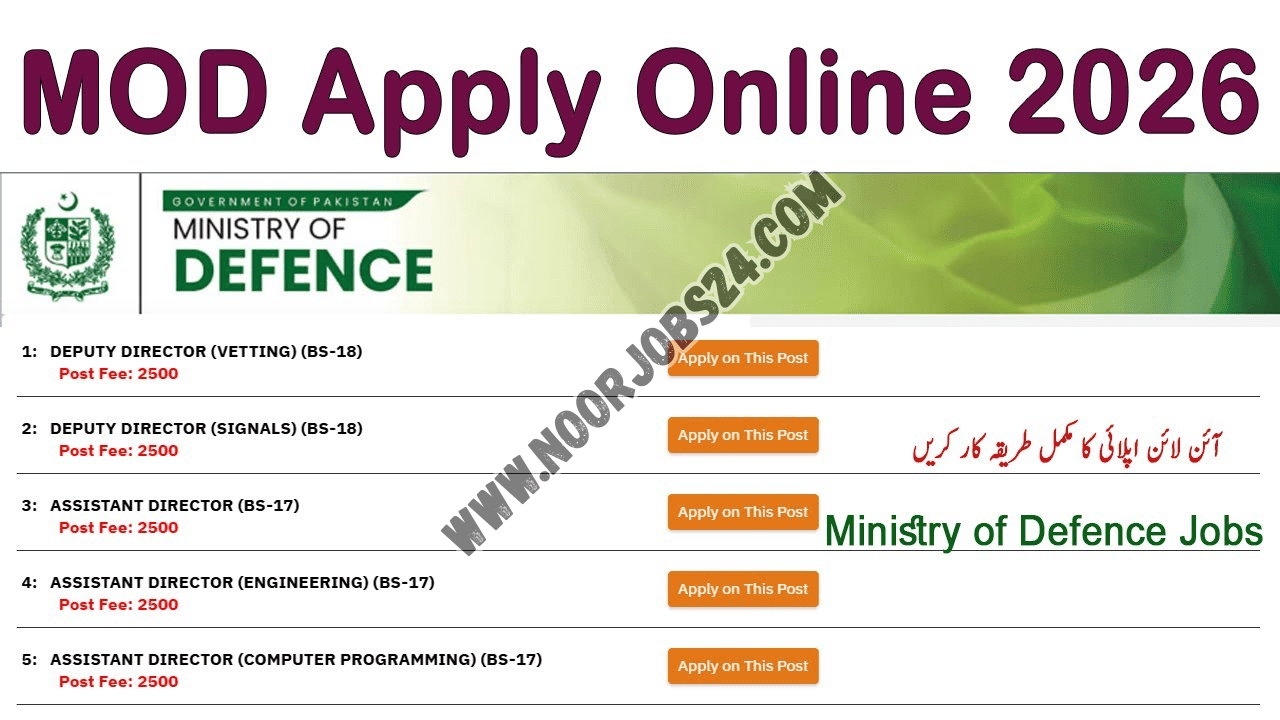 Ministry of Defence Jobs